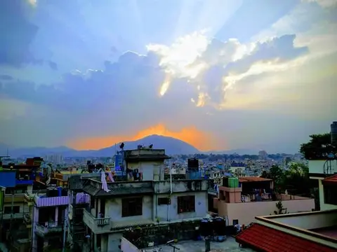 काठमाडौंमा सूर्यास्त / Sunset in Kathmandu