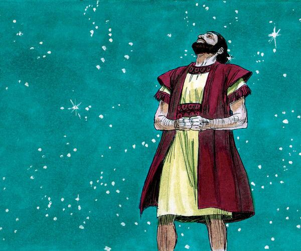 Abraham looking at the stars Abraham looking at the stars
