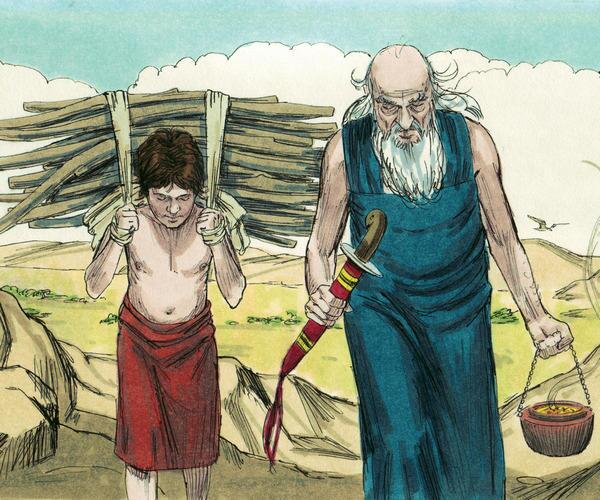 Abraham with his son Isaac Abraham with his son Isaac