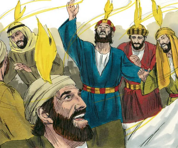 The Holy Spirit comes on Jesus' followers